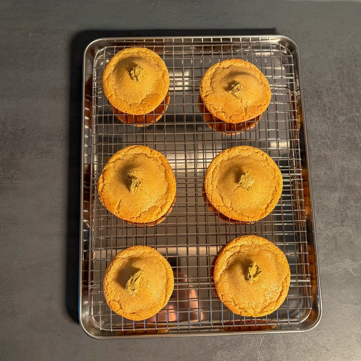 Pistazien-Lava-Cookies